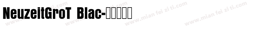 NeuzeitGroT Blac字体转换